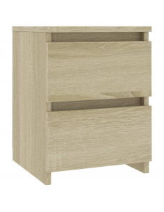 Comodino Rovere Sonoma 30x30x40 cm in Legno Multistrato 2