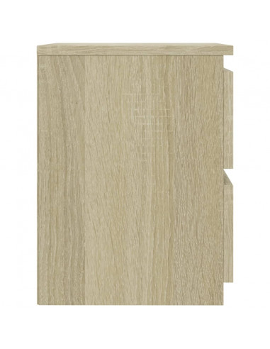 Comodino Rovere Sonoma 30x30x40 cm in Legno Multistrato