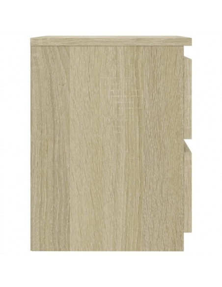 Comodino Rovere Sonoma 30x30x40 cm in Legno Multistrato