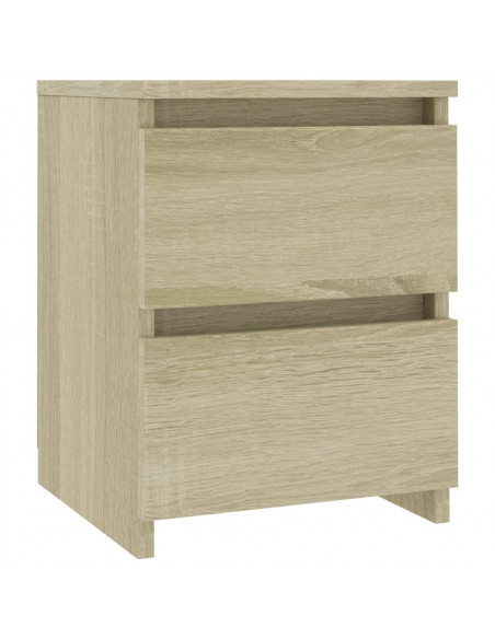 Comodini 2 pz Rovere Sonoma 30x30x40 cm in Legno Multistrato