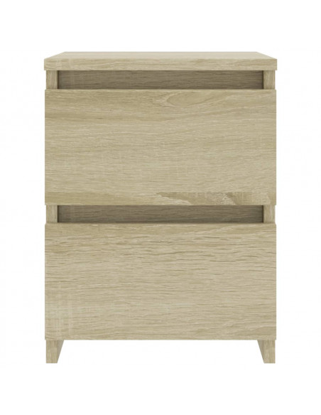 Comodini 2 pz Rovere Sonoma 30x30x40 cm in Legno Multistrato
