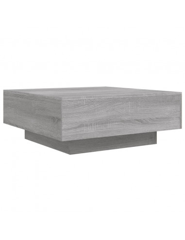 Tavolino da Salotto Grigio Sonoma 80x80x31 cm Legno Multistrato