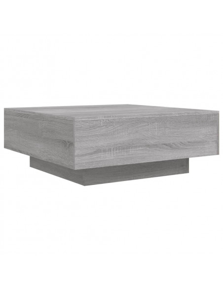 Tavolino da Salotto Grigio Sonoma 80x80x31 cm Legno Multistrato