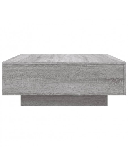 Tavolino da Salotto Grigio Sonoma 80x80x31 cm Legno Multistrato