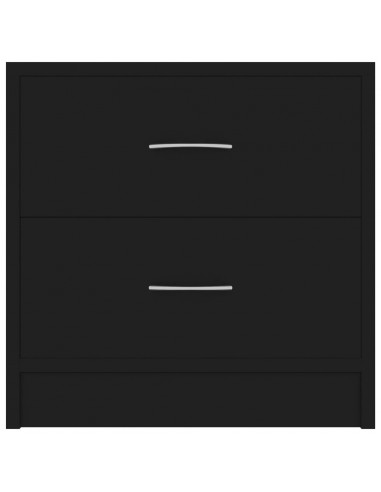 Comodino Nero 40x30x40 cm in Legno Multistrato