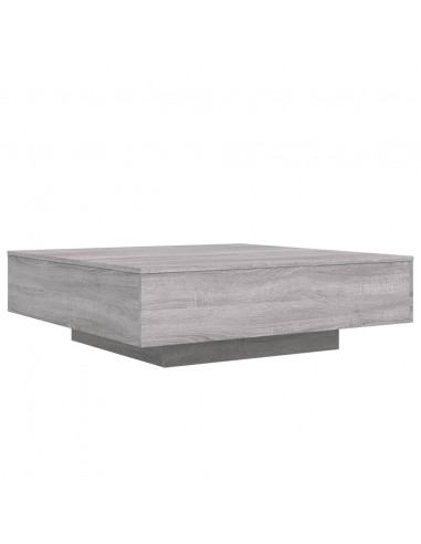 Tavolino Salotto Grigio Sonoma 100x100x31 cm Legno Multistrato