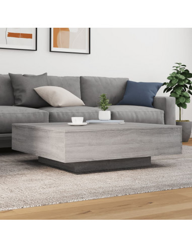 Tavolino Salotto Grigio Sonoma 100x100x31 cm Legno Multistrato