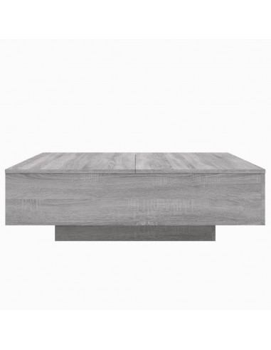 Tavolino Salotto Grigio Sonoma 100x100x31 cm Legno Multistrato