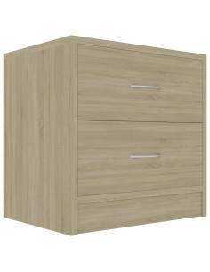 Comodino Rovere Sonoma 40x30x40 cm in Legno Multistrato 2