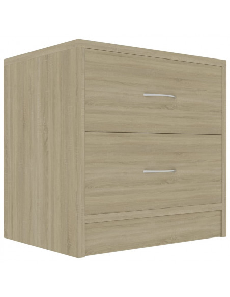 Comodino Rovere Sonoma 40x30x40 cm in Legno Multistrato