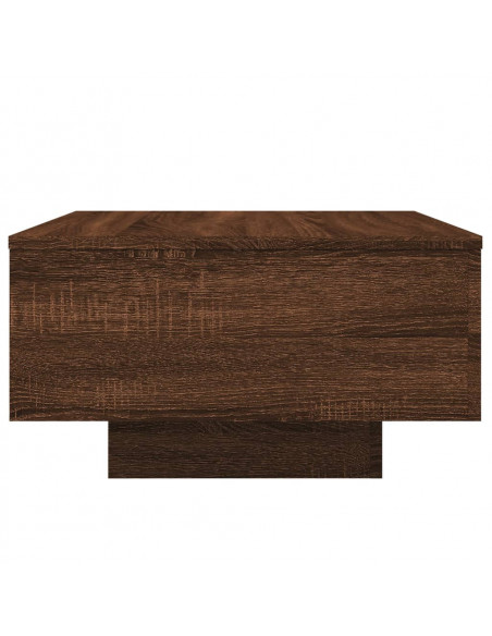 Tavolino da Salotto Rovere Marrone 55x55x31cm Legno Multistrato