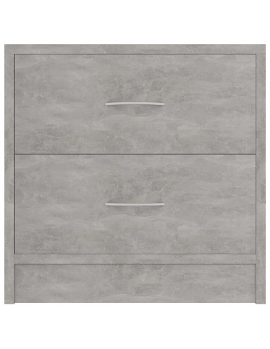 Comodino Grigio Cemento 40x30x40 cm in Legno Multistrato