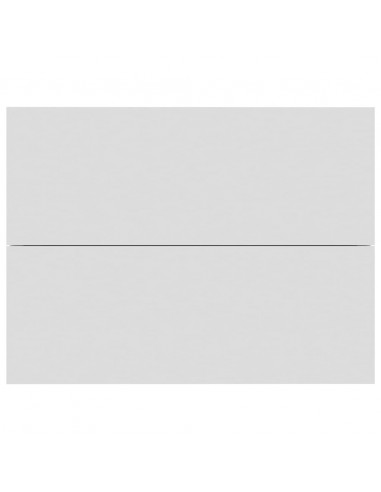 Comodino Bianco 40x30x30 cm in Legno Multistrato