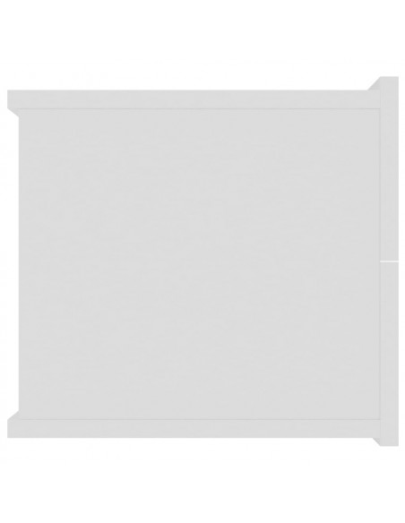 Comodino Bianco 40x30x30 cm in Legno Multistrato
