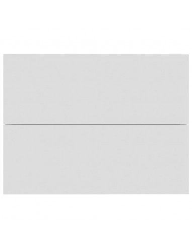 Comodini 2 pz Bianchi 40x30x30 cm in Legno Multistrato