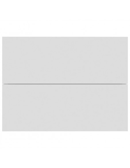 Comodini 2 pz Bianchi 40x30x30 cm in Legno Multistrato