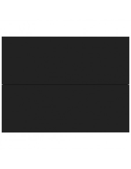 Comodino Nero 40x30x30 cm in Legno Multistrato