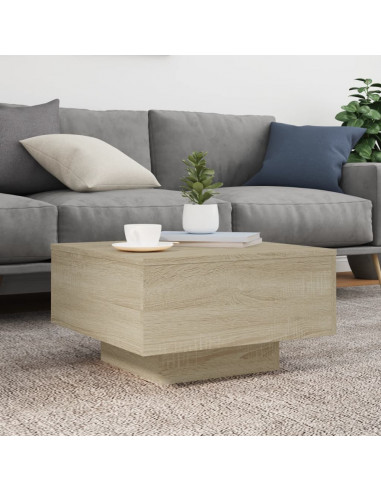 Tavolino da Salotto Rovere Sonoma 55x55x31 cm Legno Multistrato