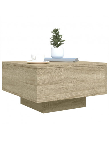 Tavolino da Salotto Rovere Sonoma 55x55x31 cm Legno Multistrato