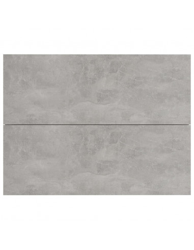 Comodino Grigio Cemento 40x30x30 cm in Legno Multistrato