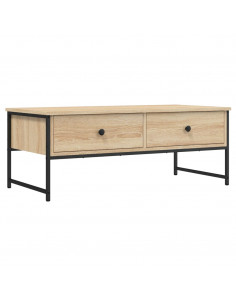 Tavolino Salotto Rovere Sonoma 101x49x39,5 cm Legno Multistrato 2