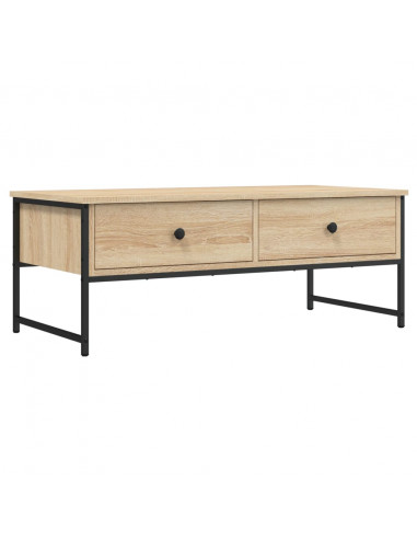 Tavolino Salotto Rovere Sonoma 101x49x39,5 cm Legno Multistrato