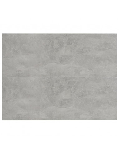 Comodini 2 pz Grigio Cemento 40x30x30 cm in Legno Multistrato