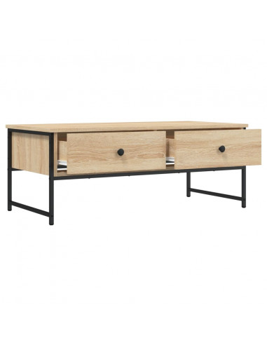 Tavolino Salotto Rovere Sonoma 101x49x39,5 cm Legno Multistrato