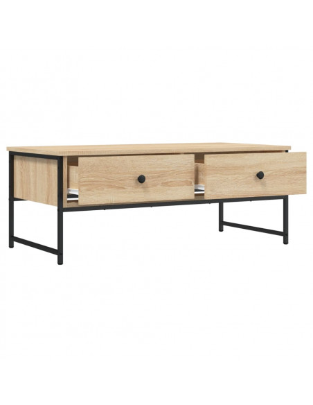 Tavolino Salotto Rovere Sonoma 101x49x39,5 cm Legno Multistrato