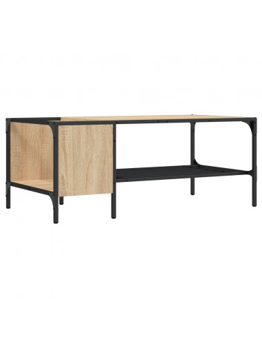 Tavolino Salotto Ripiano Rovere Sonoma 100x51x40cm Multistrato