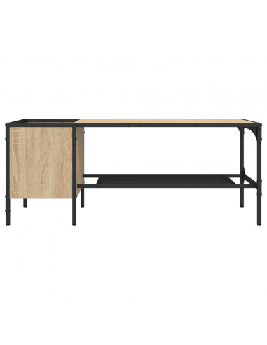 Tavolino Salotto Ripiano Rovere Sonoma 100x51x40cm Multistrato