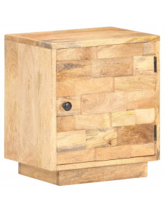 Comodino 40x30x45 cm in Legno Massello di Mango 2