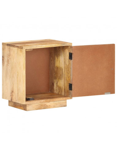 Comodino 40x30x45 cm in Legno Massello di Mango