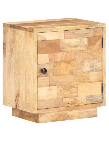 Comodino 40x30x45 cm in Legno Massello di Mango