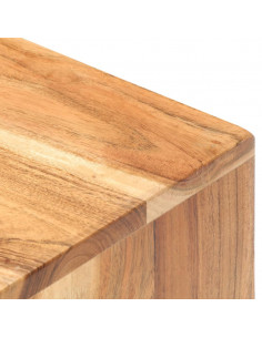 Comodino 40x30x50 cm in Legno Massello di Acacia 2