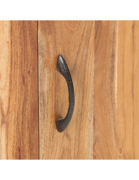 Comodino 40x30x50 cm in Legno Massello di Acacia