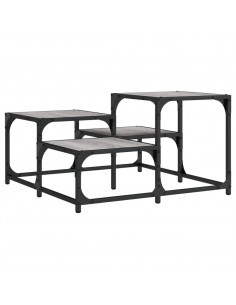 Tavolino da Salotto Grigio Sonoma 68x68x40 cm Legno Multistrato 2