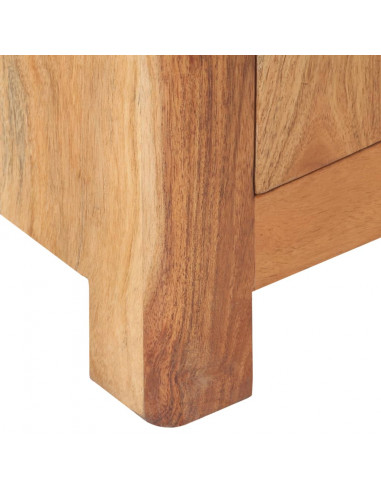 Comodino 40x30x50 cm in Legno Massello di Acacia