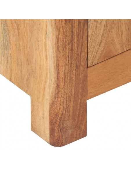 Comodino 40x30x50 cm in Legno Massello di Acacia