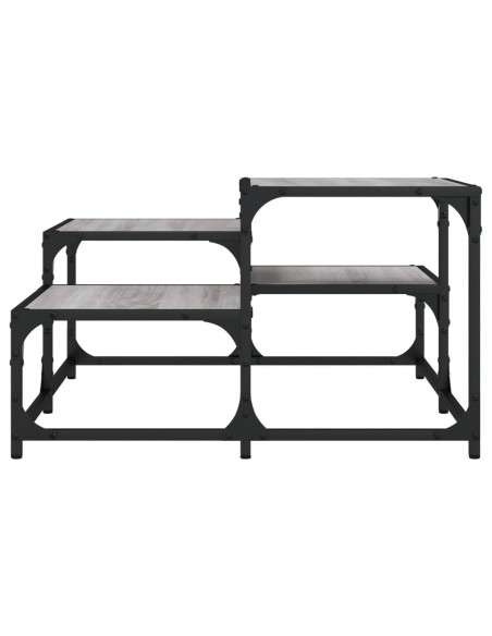 Tavolino da Salotto Grigio Sonoma 68x68x40 cm Legno Multistrato