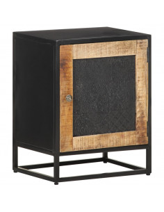 Comodino 40x30x50 cm in Legno di Mango Grezzo 2