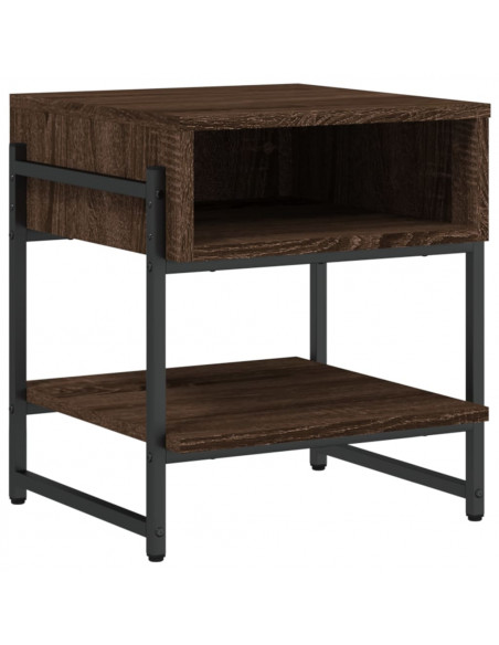 Tavolino da Salotto Rovere Marrone 40x40x45cm Legno Multistrato