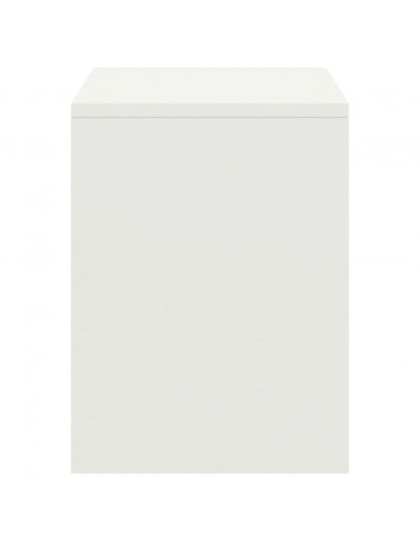 Comodini 2 pz Bianco 35x30x40 cm in Pino Massello