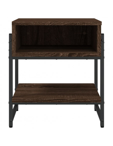 Tavolino da Salotto Rovere Marrone 40x40x45cm Legno Multistrato