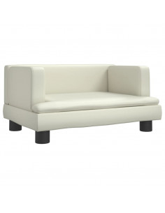 Lettino per Cani Crema 60x40x30 cm in Similpelle 2