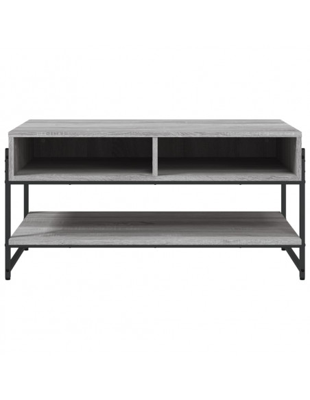 Tavolino da Salotto Grigio Sonoma 90x50x45 cm Legno Multistrato