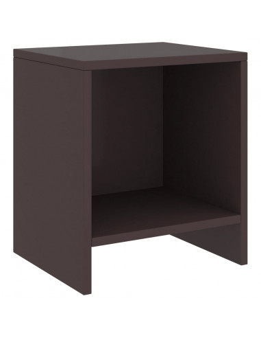 Comodini 2 pz Marrone Scuro 35x30x40 cm in Pino Massello