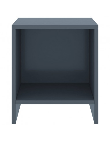 Comodini 2 pz Grigio Chiaro 35x30x40 cm in Pino Massello