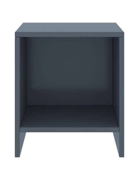 Comodini 2 pz Grigio Chiaro 35x30x40 cm in Pino Massello