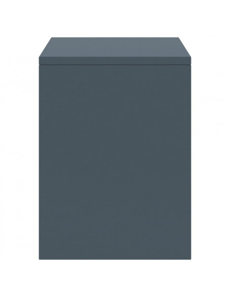 Comodini 2 pz Grigio Chiaro 35x30x40 cm in Pino Massello